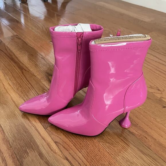 INC International Concepts Shoes - INC International Concepts Ibrina Stretch Booties Hot Pink Womens 6.5 Medium